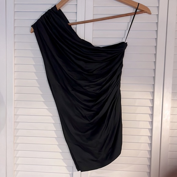 NWT sen Rouched One-Shoulder Top - Picture 3 of 4